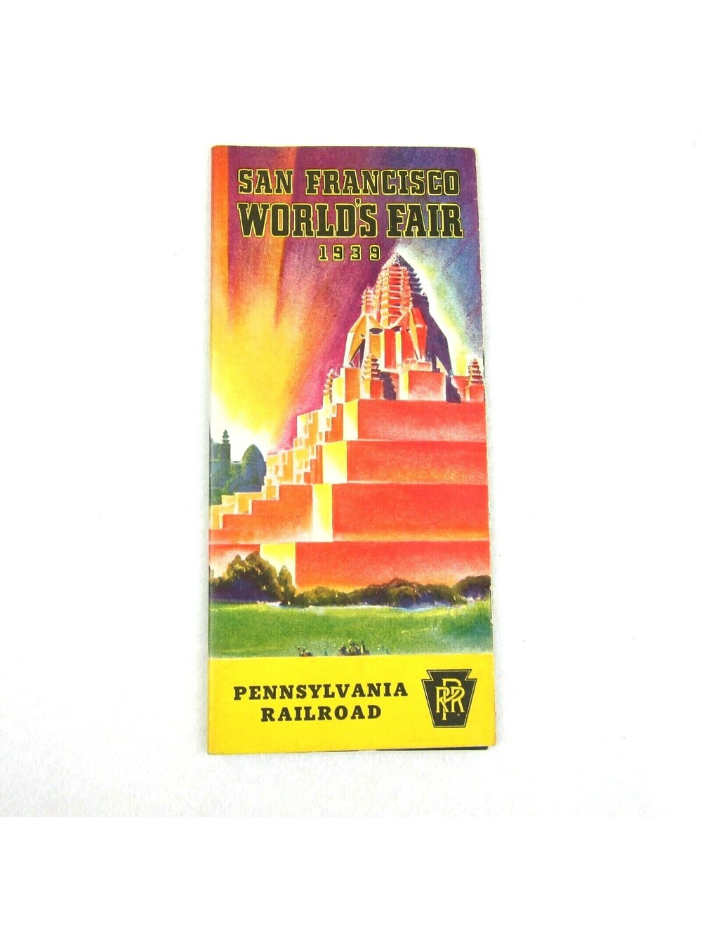Vintage 1939 San Francisco Worlds Fair Souvenir Brochure Pennsylvania Railroad